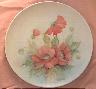 Red Poppy, 10 inch round plate 
