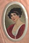 Old Fashion Lady, oval placque