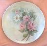 Rose and Daisy, 10 inch round plate
